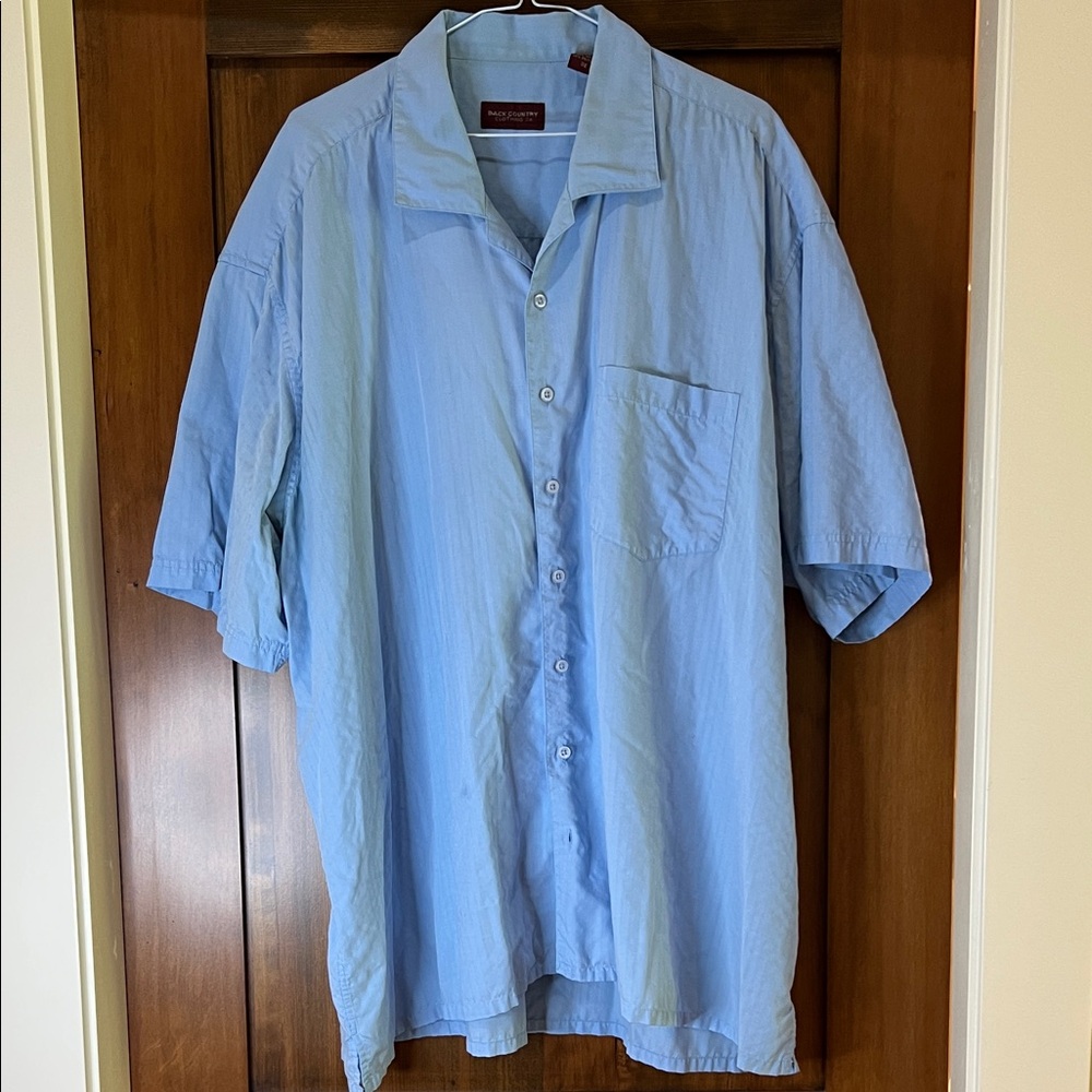 Past Present Light Blue Men's Casual Shirt